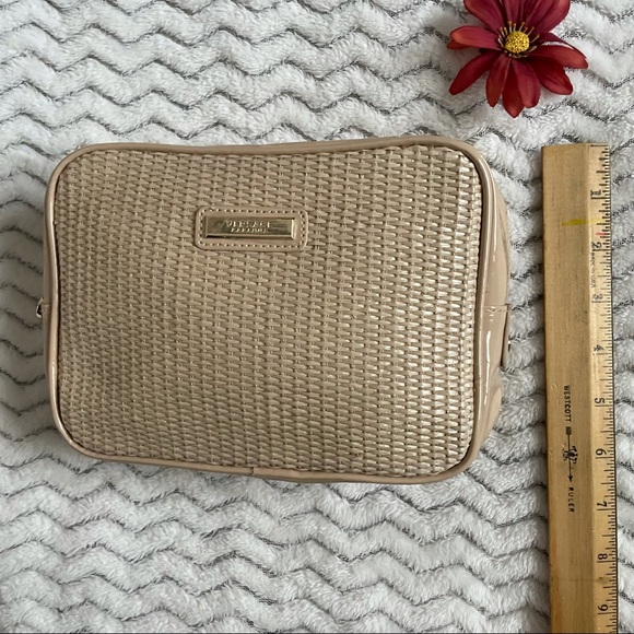 VERSACE Parfums Beige Makeup Cosmetics Bag - Picture 6 of 14